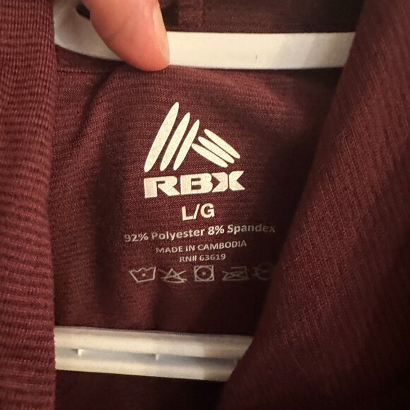 RBX Burgundy Lightweight Hoodie - Picture 3 of 3